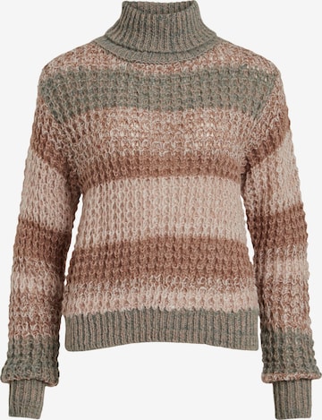 VILA Sweater 'Abril' in Brown: front