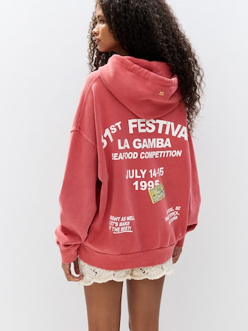 Felpa 'PACIFIC' di Pull&Bear in rosa: frontale
