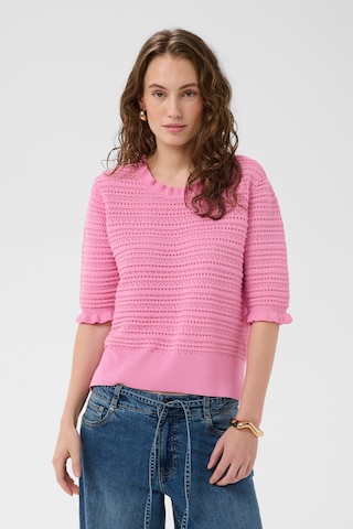 Pull-over CULTURE en rose : devant