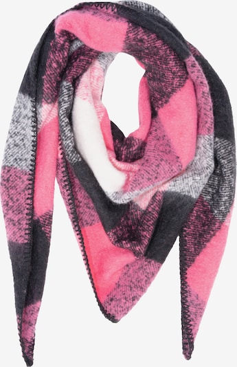 Seasons of April Schal 'Greta' in Einheitsgröße in hellgrau / pink / schwarz, Produktansicht