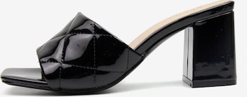 Celena Mules 'Cacie' in Black: front