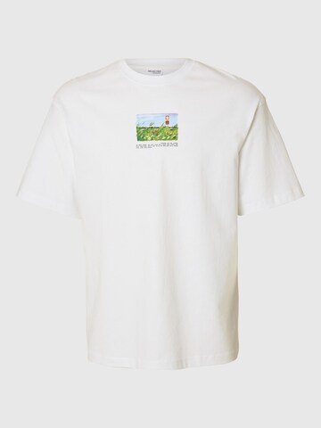 SELECTED HOMME Bluser & t-shirts 'SLHDarius' i hvid: forside