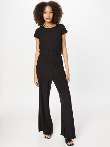 Urban Classics Jumpsuit in Zwart: voorkant