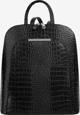 Cluty Rucksack in Schwarz: Vorderseite