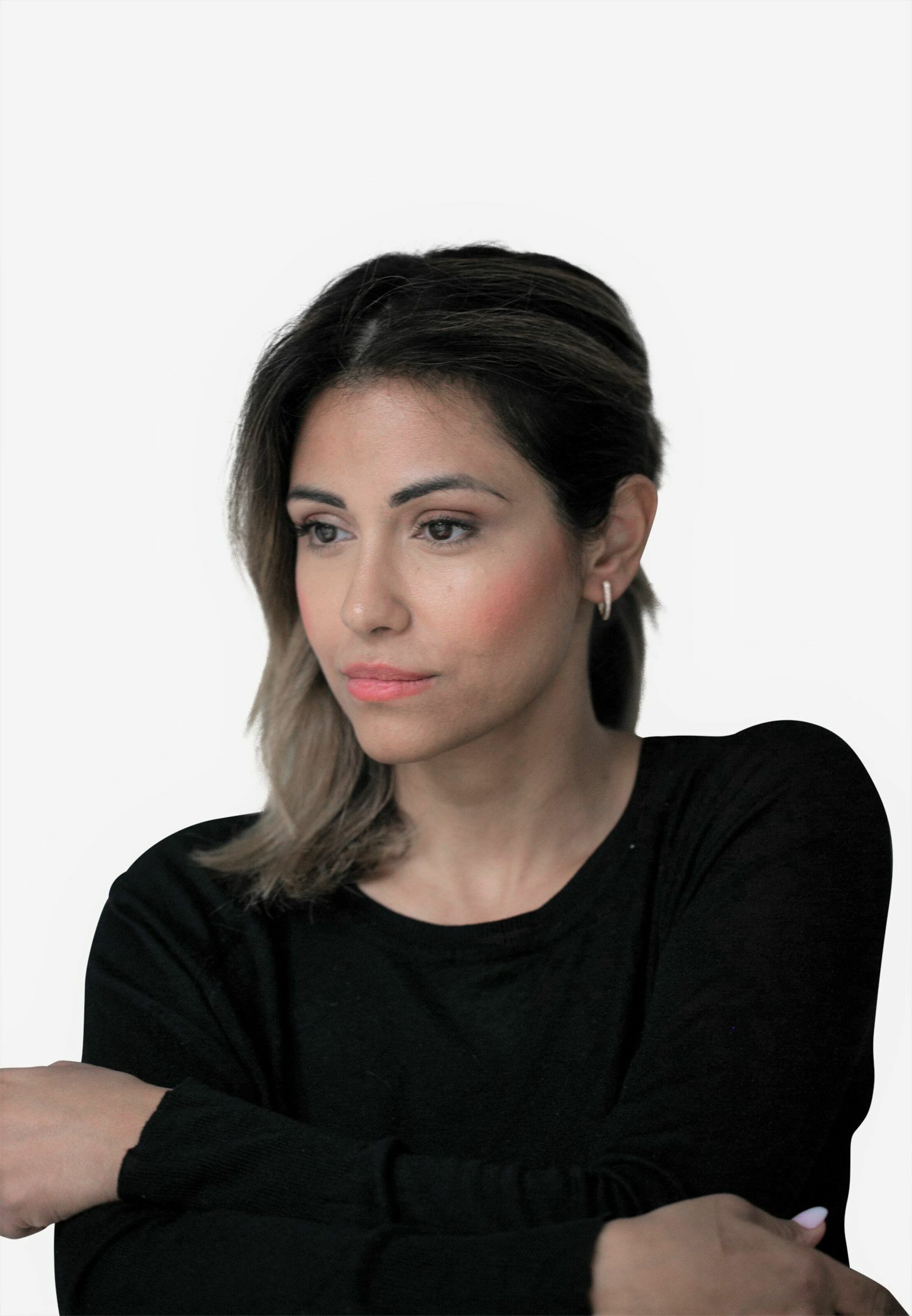 Heideman Ohrschmuck 'Trigo' in Weiß: Vorderseite