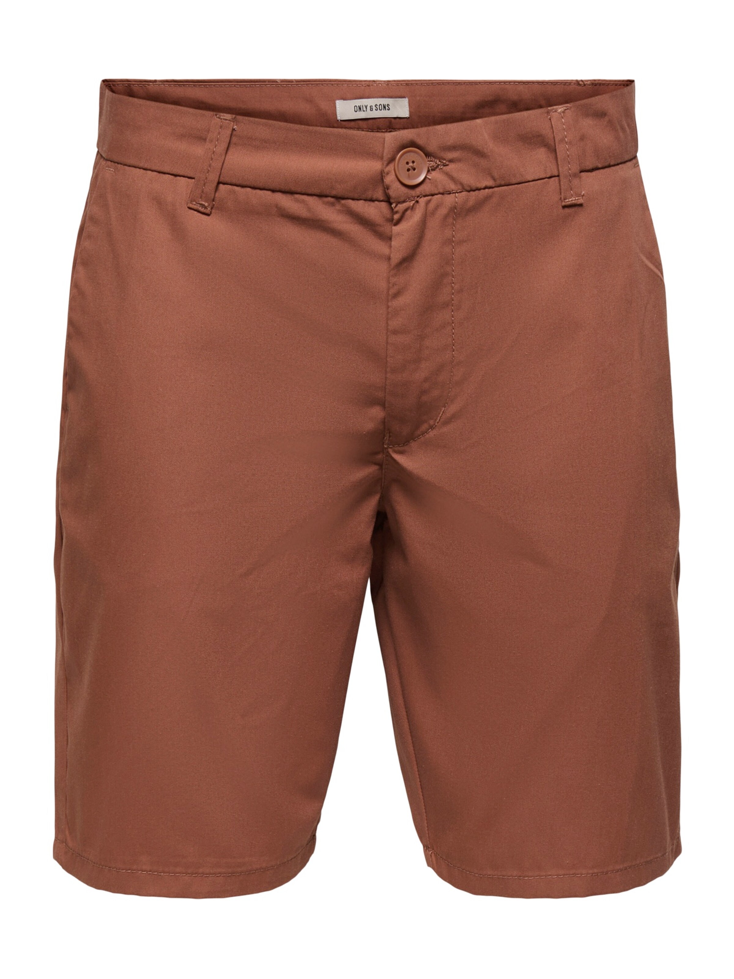 Pantalon chino 'ONSKAL' Only & Sons en marron : devant