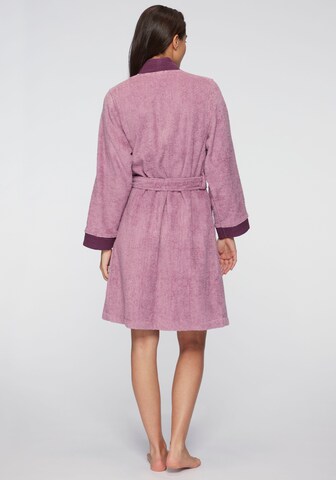 VIVANCE Bathrobe short 'Dreams' in Purple