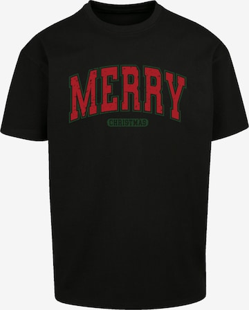 T-Shirt 'Merry Christmas' F4NT4STIC en noir : devant