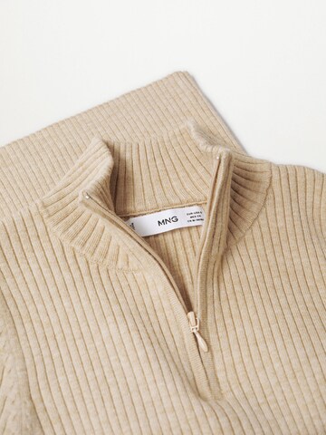 MANGO Pullover 'STEPS' in Beige