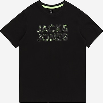 Jack & Jones Junior T-Shirt 'NEON' in Schwarz: predná strana