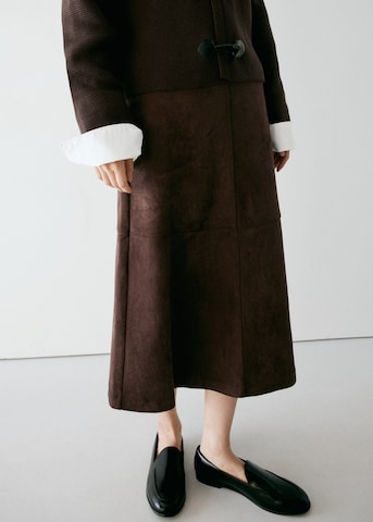 MANGO Skirt 'TOR' in Brown: front