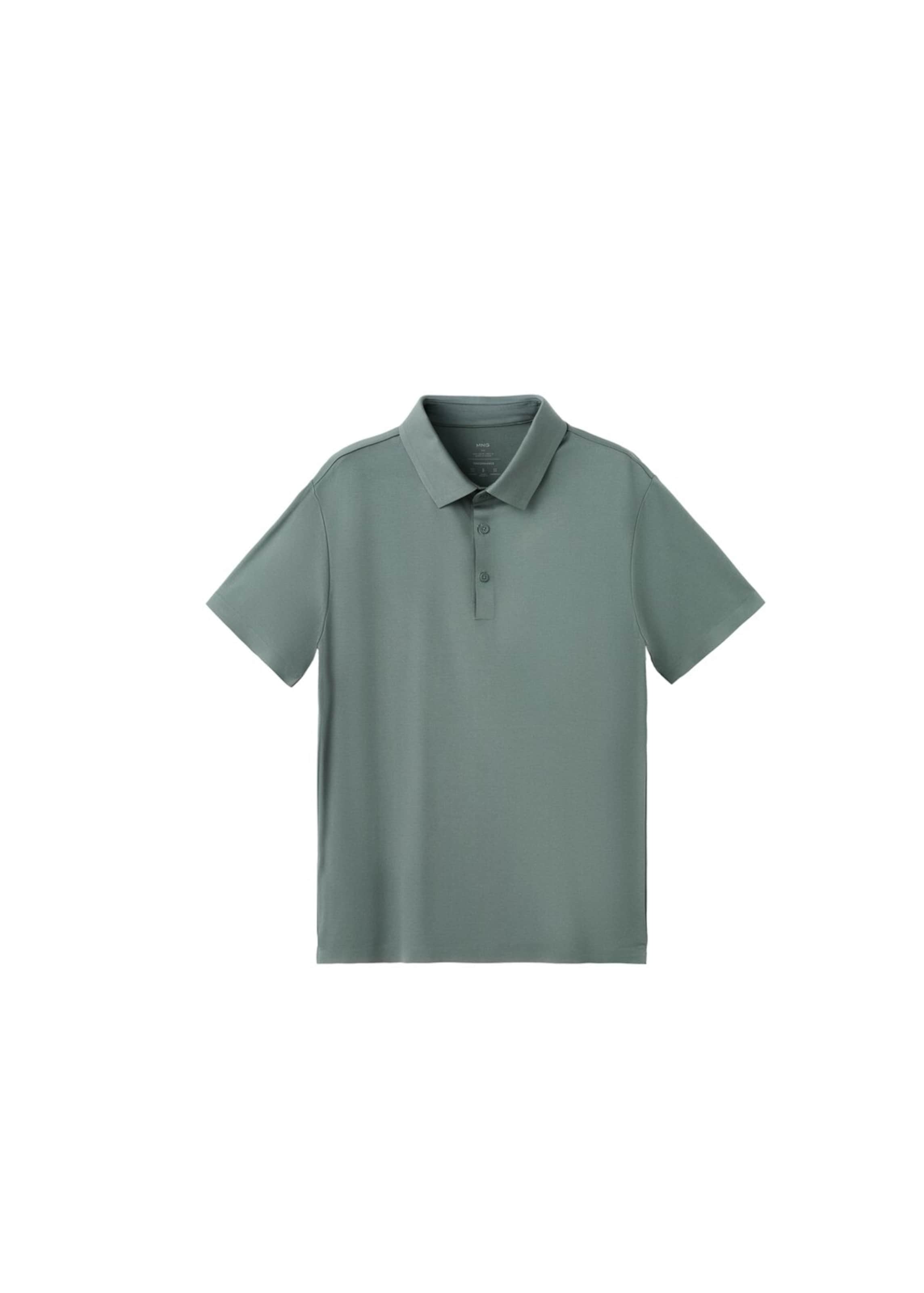 MANGO MAN Shirt 'Laziop' in Green: front