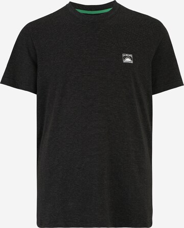 melns Jack & Jones Plus T-Krekls 'JORTULUM': no priekšpuses