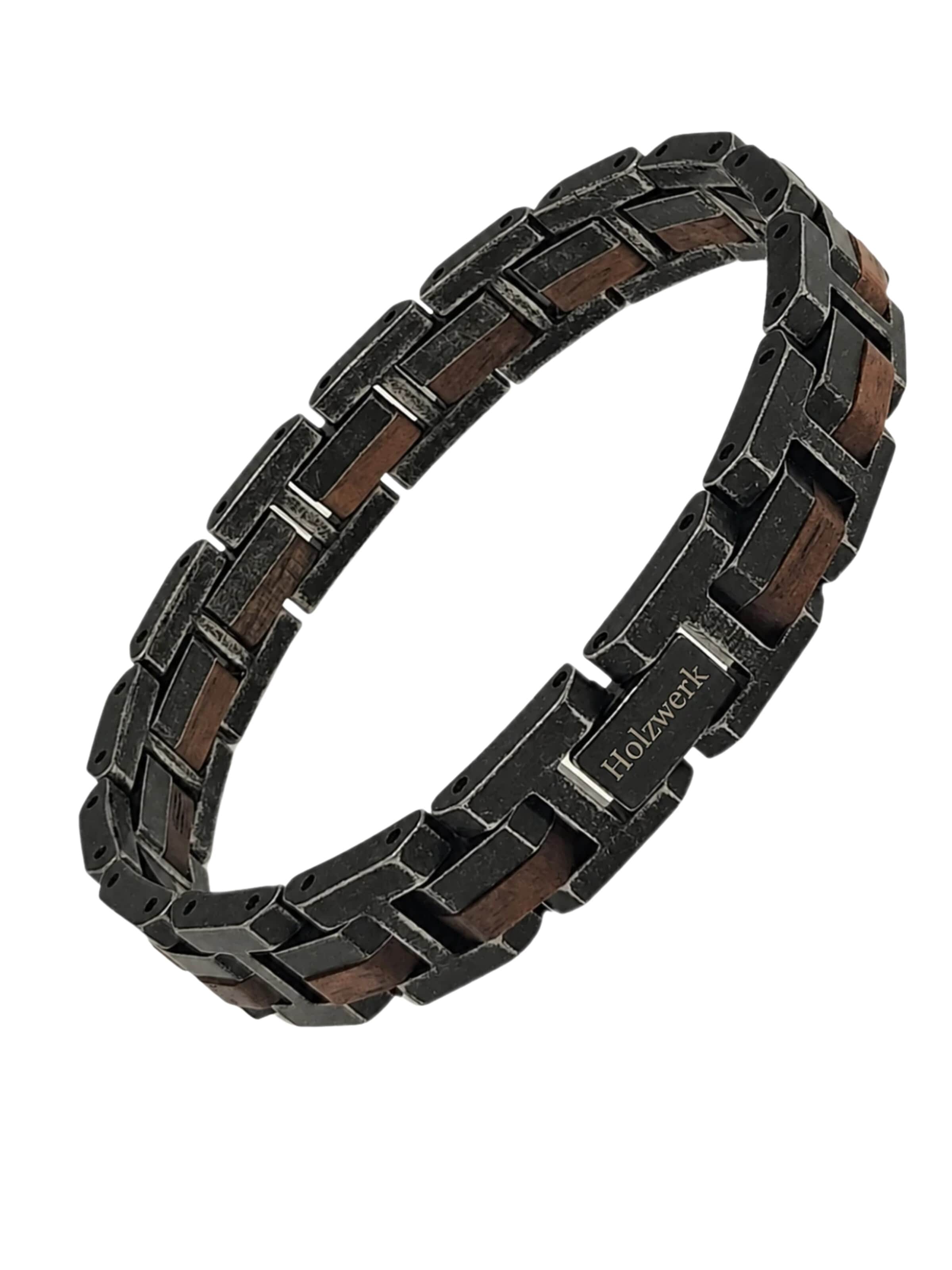 Holzwerk Bracelet 'ALLERSEE' in Grey: front