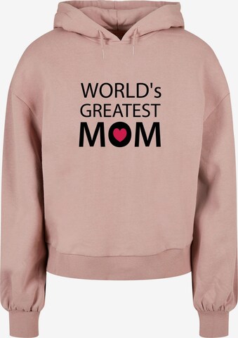 Felpa 'Mothers Day - Greatest Mom' di Merchcode in rosa: frontale