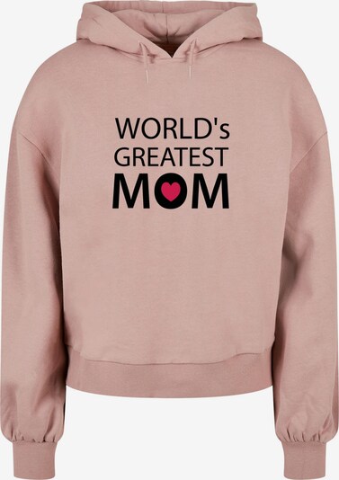 Felpa 'Mothers Day - Greatest Mom' Merchcode di colore rosa antico / rosso / nero, Visualizzazione prodotti