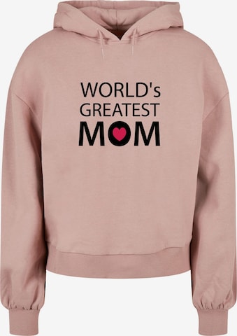 Sweat-shirt 'Mothers Day - Greatest Mom' Merchcode en rose : devant