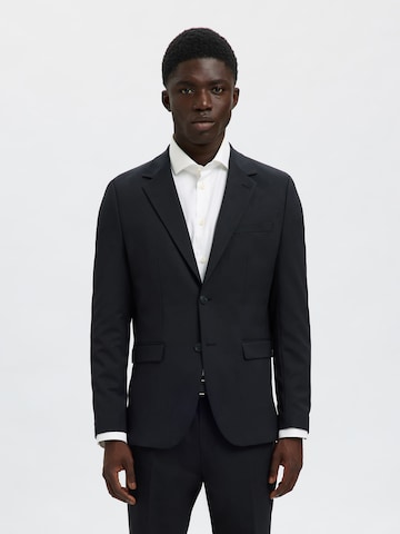 SELECTED HOMME Слим Пиджак 'SLHSLIM-THEO' в Черный: спереди