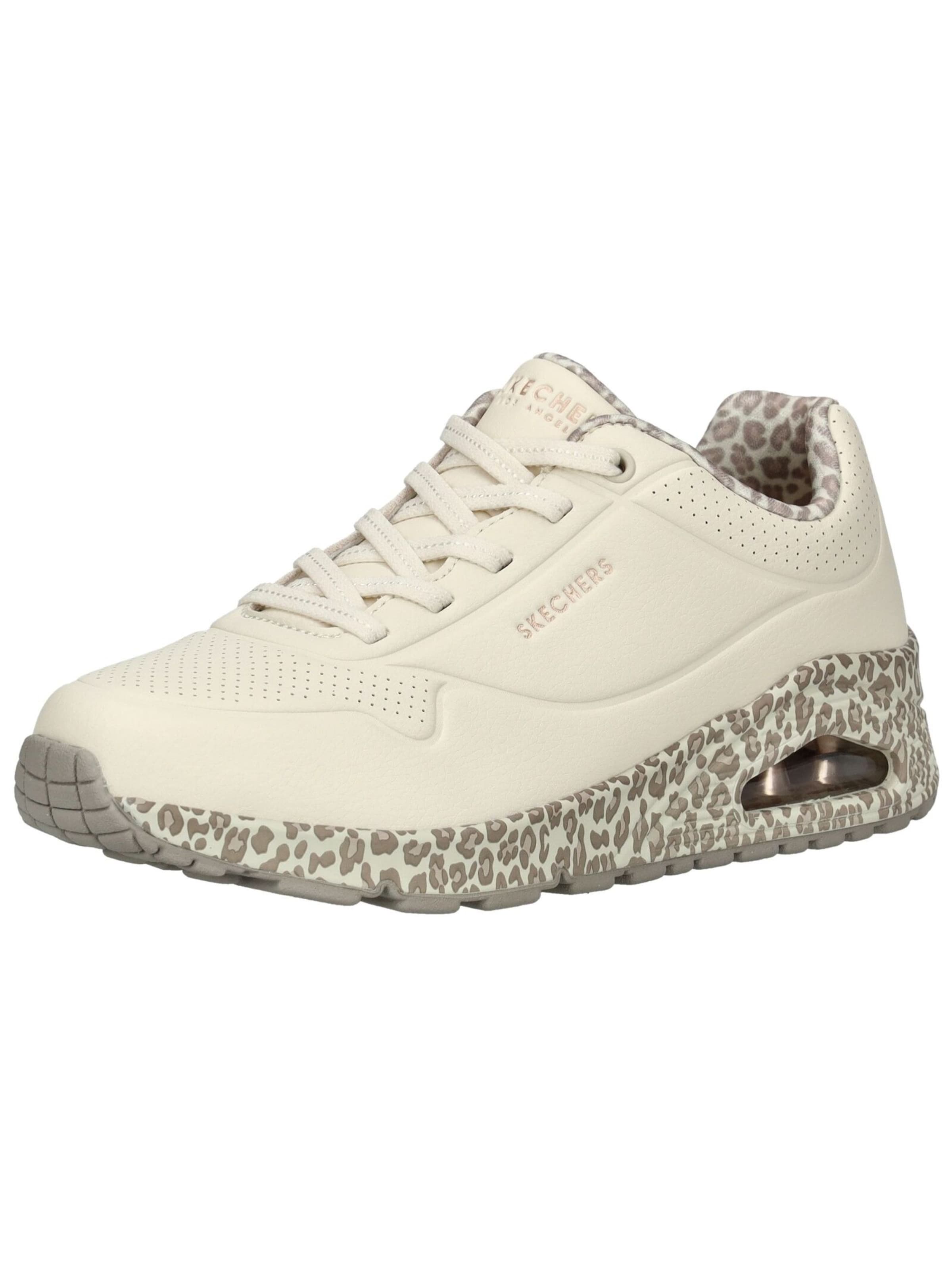 SKECHERS Platform trainers 'Uno-Safari Time' in White: front