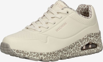 SKECHERS Platform trainers 'Uno-Safari Time' in White: front