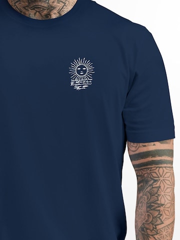 Neverless Shirt 'Compass' in Blue