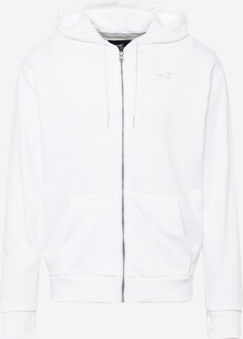 HOLLISTER Bluza rozpinana w kolorze biały: przód