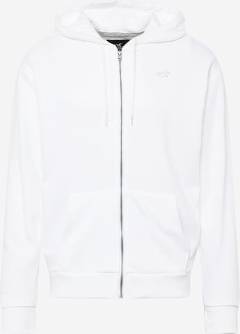 HOLLISTER Sweatjacke in Weiß: predná strana