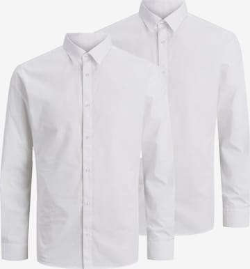 Chemise business 'Joe' JACK & JONES en blanc : devant