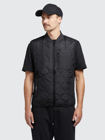 khujo Vest 'Liel' in Black: front