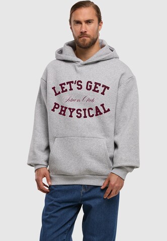 Mister Tee Mikina 'Let's Get Physical' – šedá: přední strana