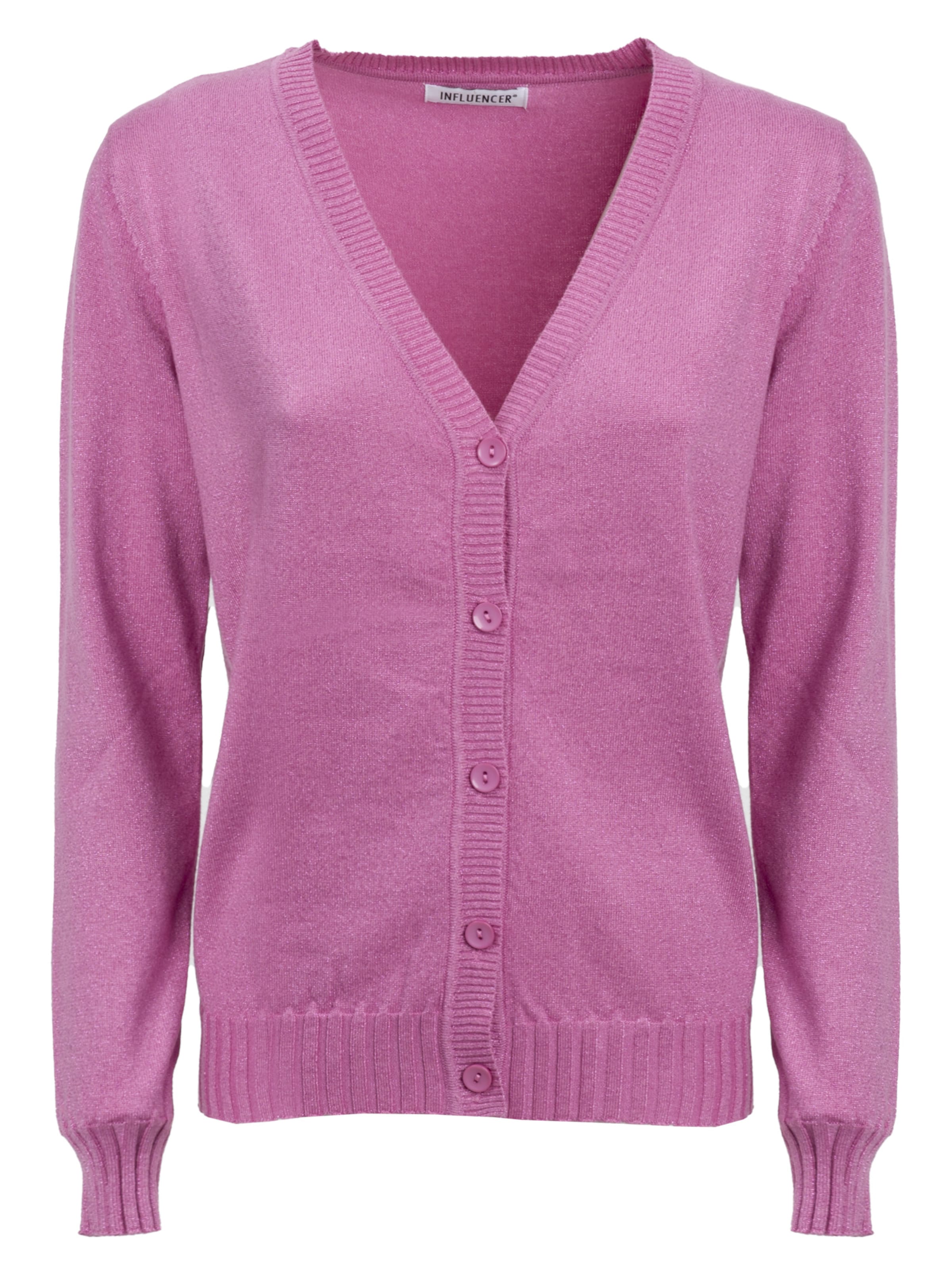 Influencer Kardigán - Ružová: predná strana