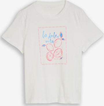 TOM TAILOR Shirt in White: front