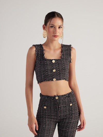 HOLLY LOLLY Top ve velikosti L - světle růžová / černá, Produkt