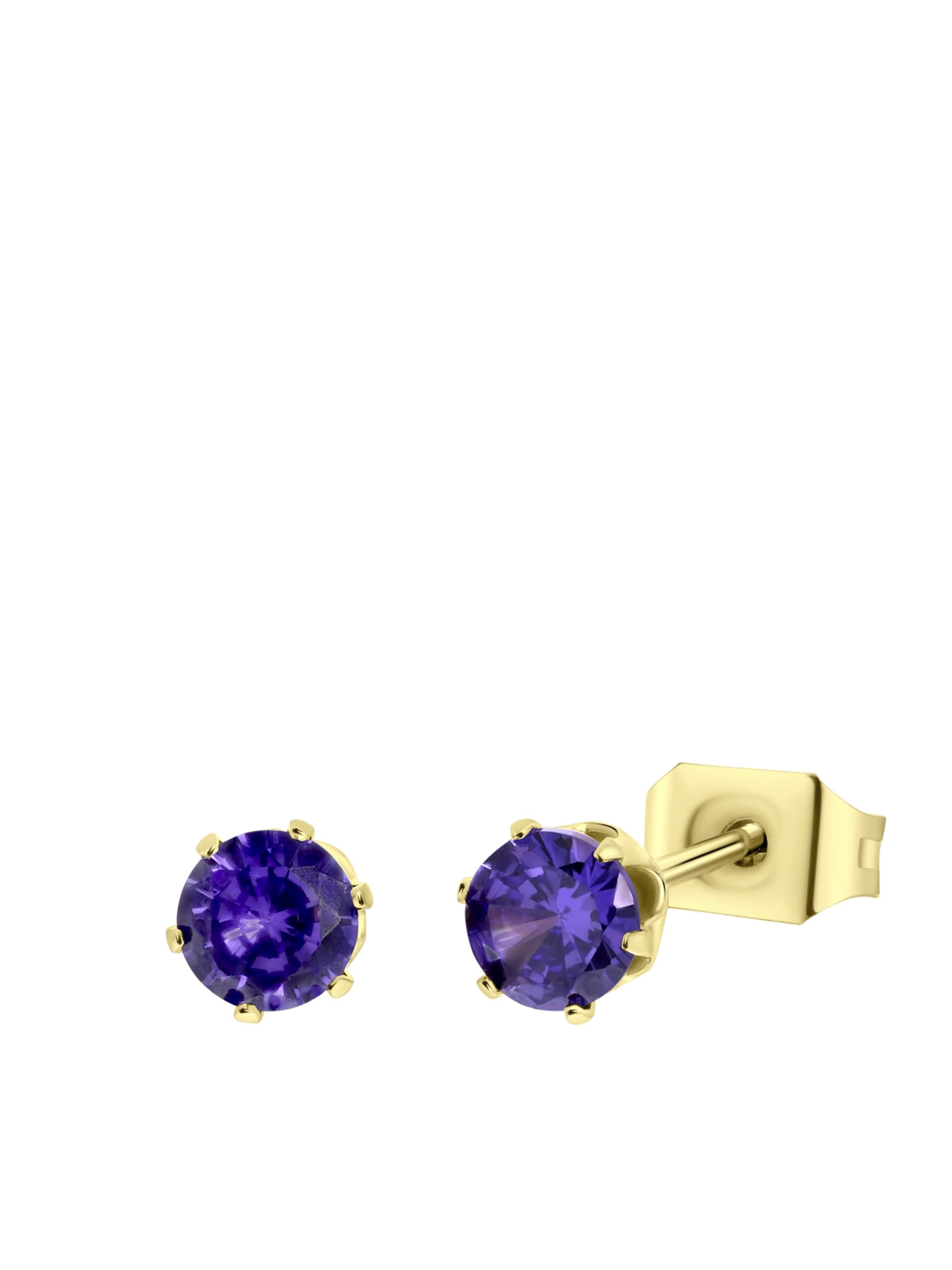 Lucardi Ohrringe in Gold: Vorderseite