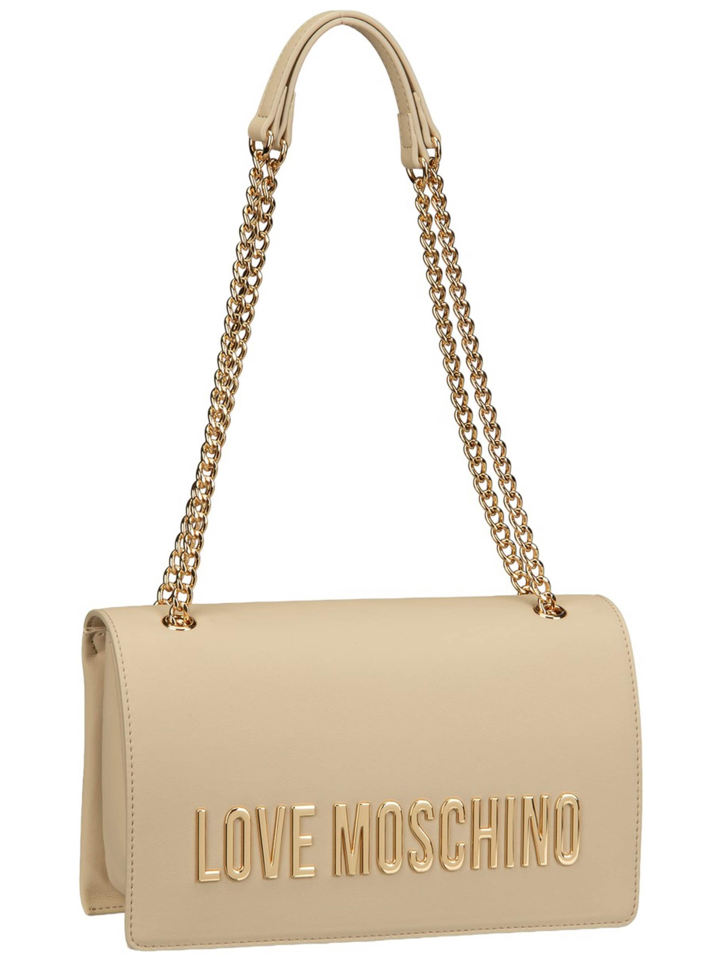 Love Moschino Shoulder Bag in Beige: front