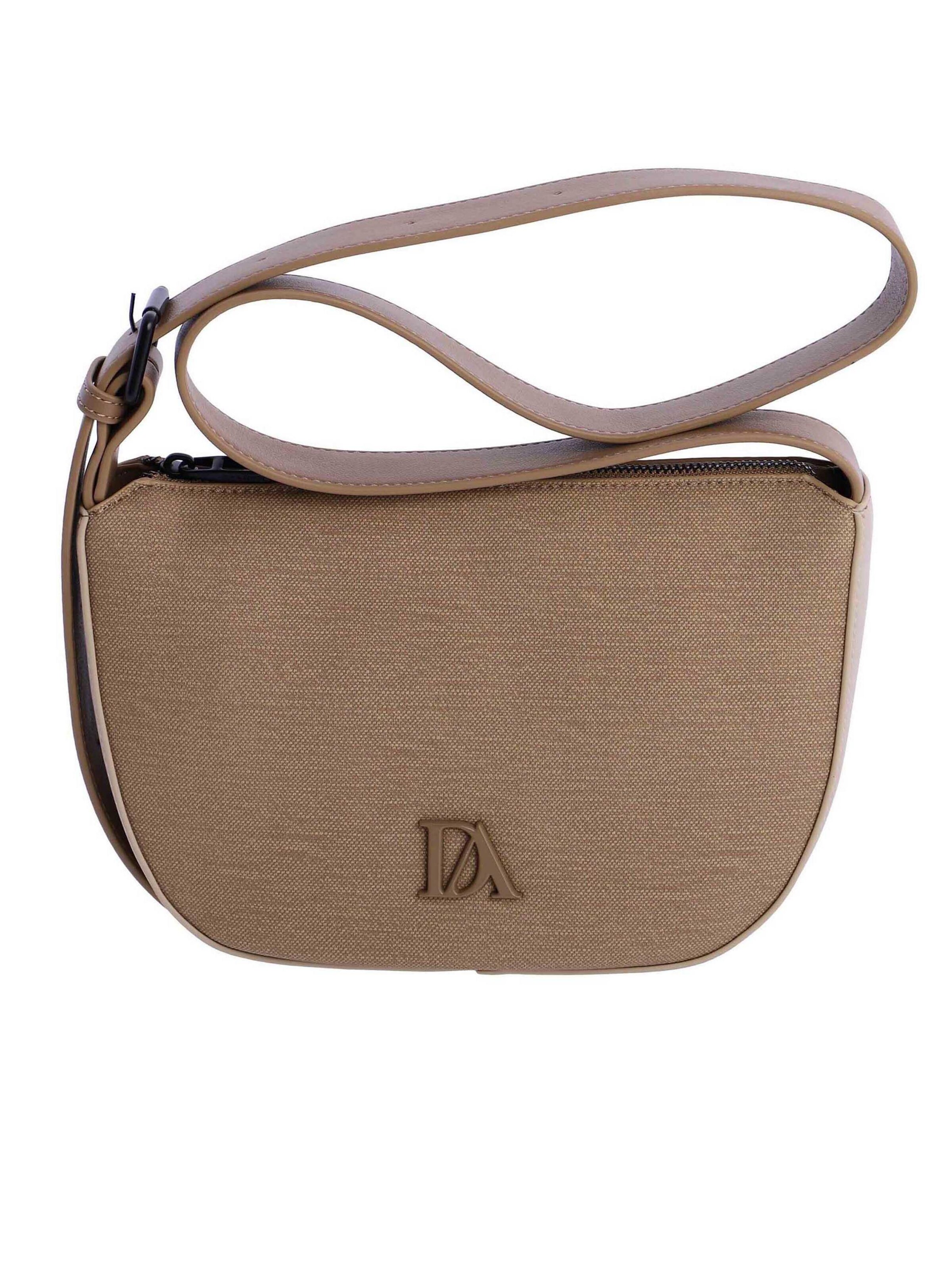 Don Algodon - Bolso de hombro 'Tropic' en marrón: frente