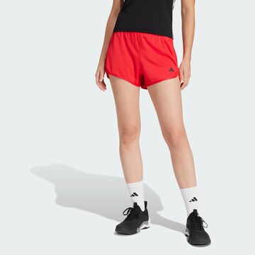 ADIDAS PERFORMANCE Regular Sports trousers 'Pacer Essentials' in Red: front