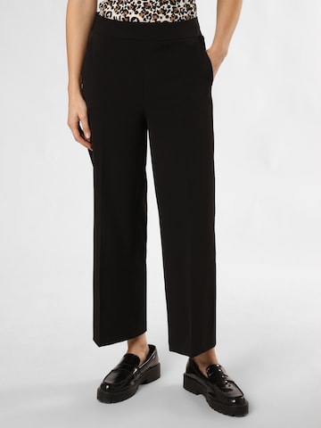 Cambio Regular Pleated Pants 'Cameron' in Black: front