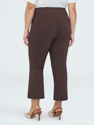 Fiorella Rubino Flared Trousers in Brown