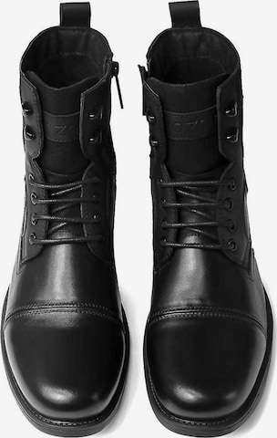 Kazar Lace-Up Boots in Black