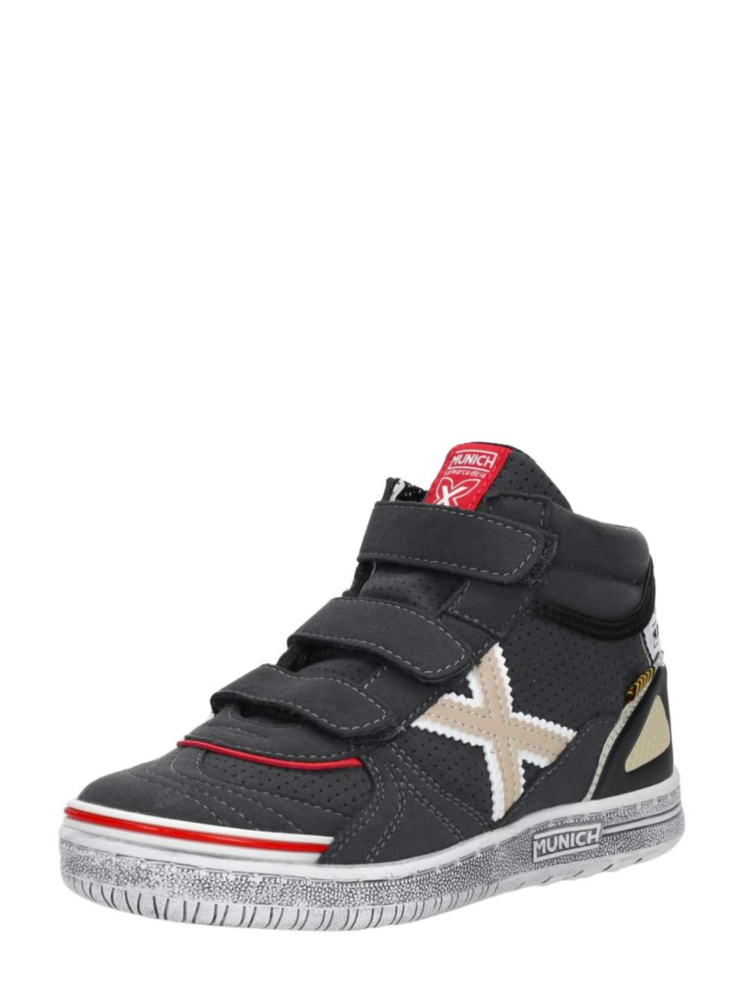 MUNICH Sneakers 'Klittenband Hoog' in Grijs