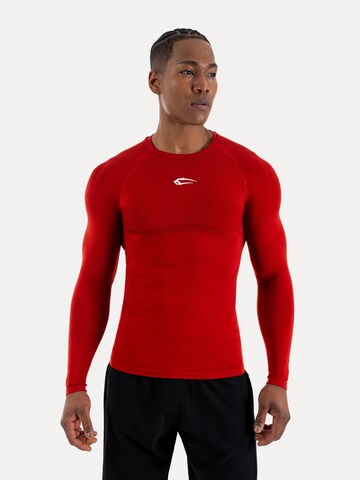 Smilodox Compression Longsleeve Carnos in Rot: Vorderseite