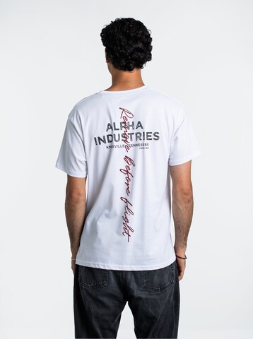ALPHA INDUSTRIES Shirt in White: front