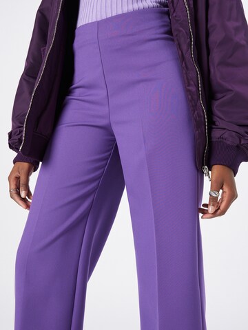 Lindex Regular Pleated Pants 'Lykke' in Purple