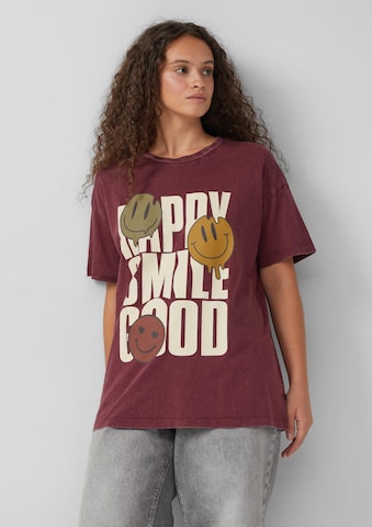 QS Shirt in Rood: voorkant