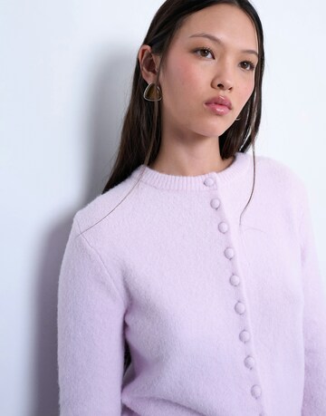 TOPSHOP Πλεκτή ζακέτα 'SIA' σε ροζ