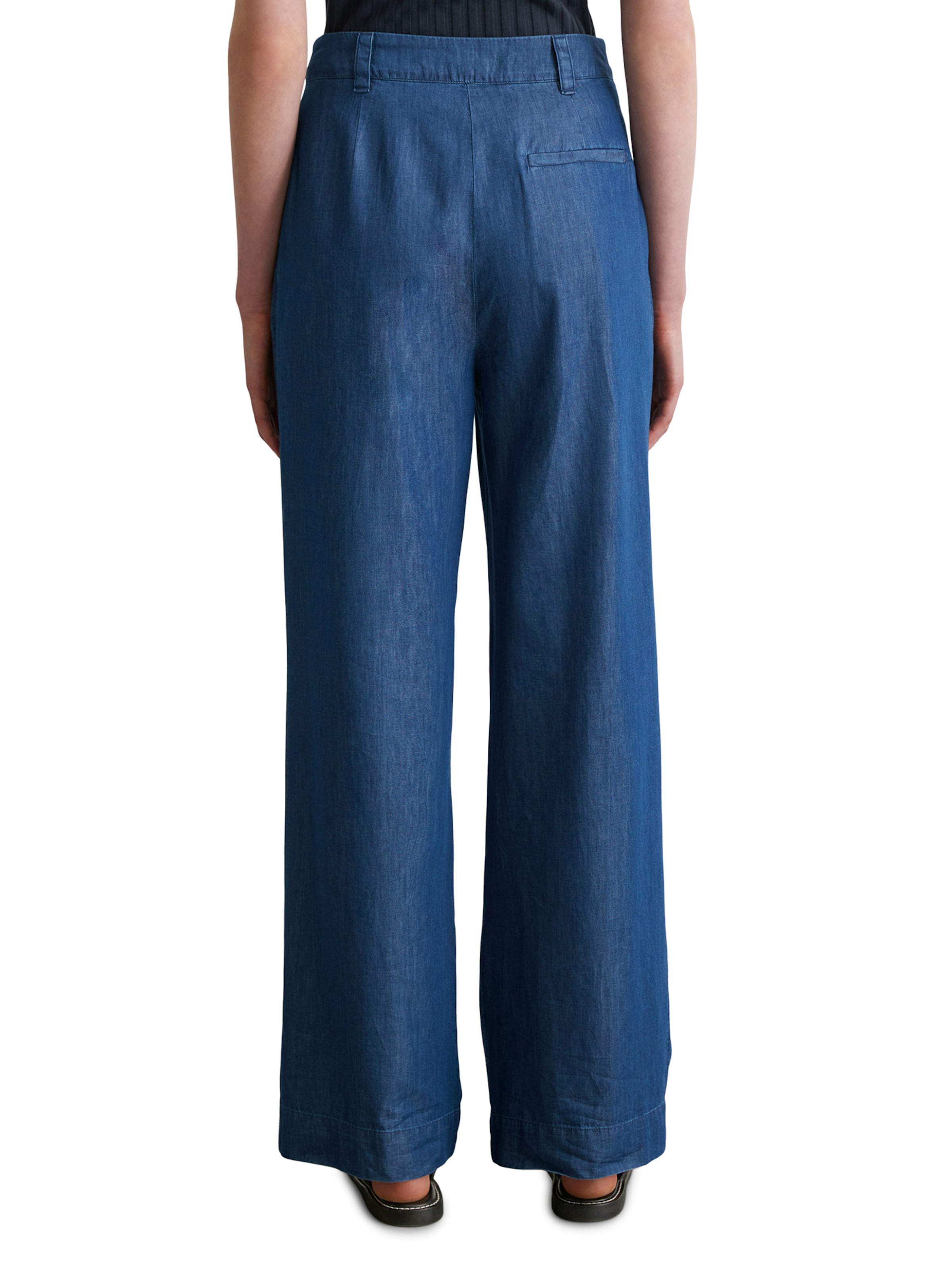 Marc O'Polo - Loosefit Pantalón plisado en azul