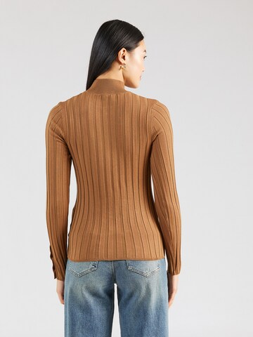 Key Largo Sweater 'WKN GO NEW' in Brown