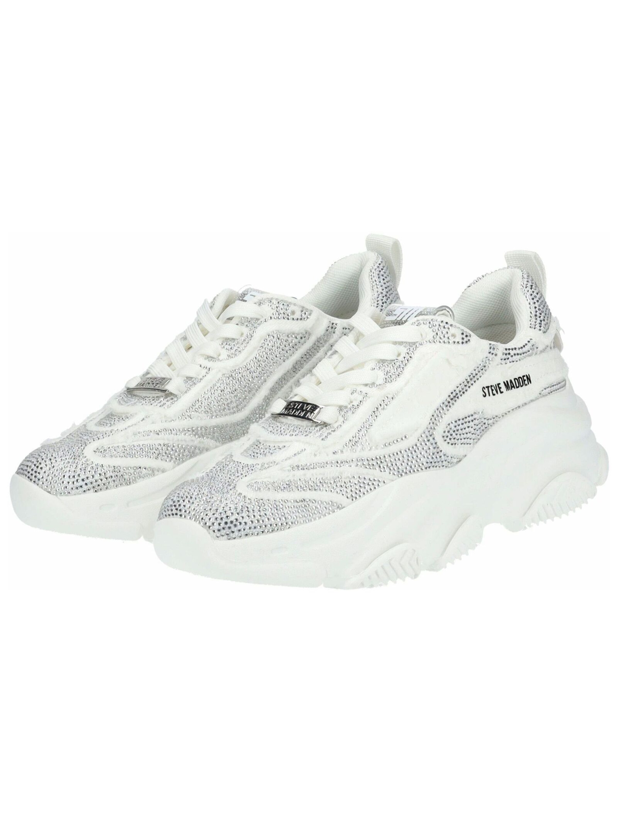 STEVE MADDEN Platform trainers in White