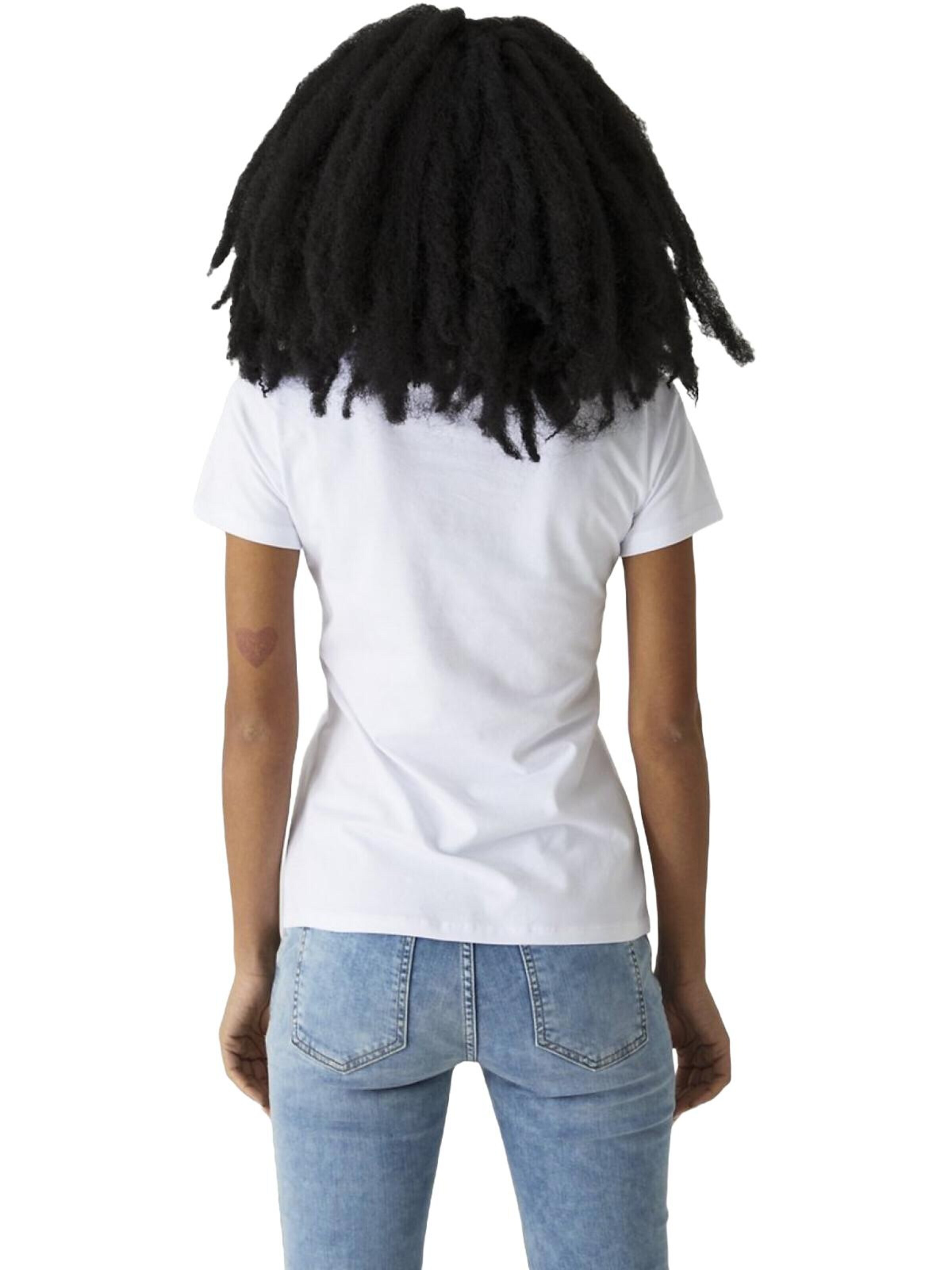 LTB Jeans Shirt 'Stretch V-Neck T-Shirt' in White